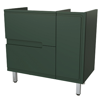 Тумба под раковину Taliente Cevia TA-MBC-90PR(L)-grigio verde 89х45х68 подвесная